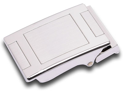 Custom Silver Automatic Belt Buckle