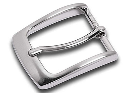 Metal Silver Mens Pin Belt Buckle