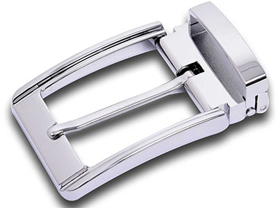 Silver Clip Clasp Pin Belt Buckle