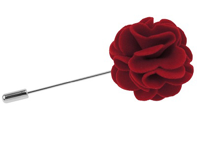 LP54-23R Wedding Boutonniere Flower Lapel Pin