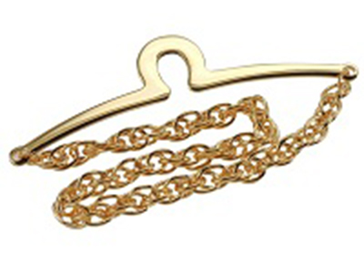 TP54-2G Mens Gold Tie Chain Clip