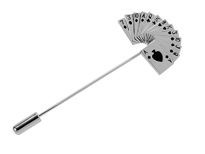 LP54-4R Metal Poker Lapel Pin
