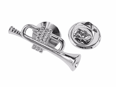 628-3R/TP Silver Musical Instrument Lapel Pin