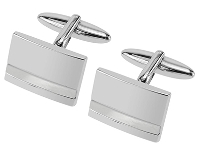 TN-272R Mens Mother of Pearl Striped Cufflinks