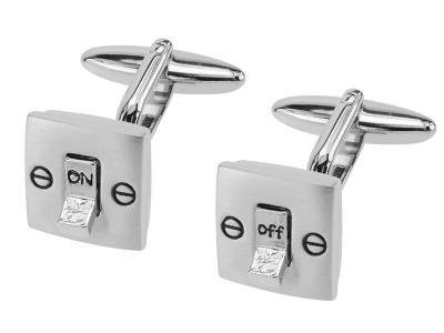 209-24R2 Light Switch ON and OFF Cufflinks