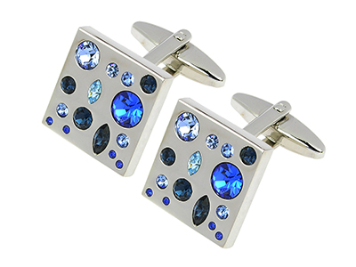 278-12R Latest Clothing Jewelry Crystal Cufflinks