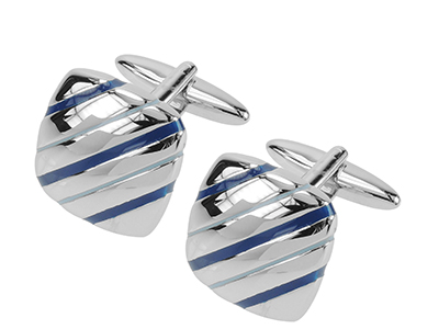 614-13R Men Shirt Square Custom Logo Cufflinks