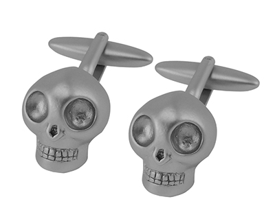 659-1R1 Novelty Skull Cufflinks for Gift