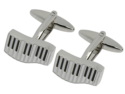 1027-12R Vintage Musical Instrument Piano Cufflinks