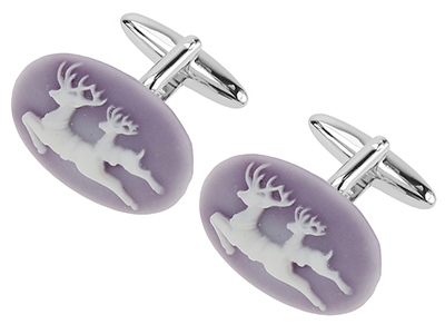 1866-18R Fancy Christmas Gift Horse Cufflinks