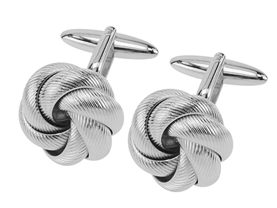 1869-16R New Brass Knot Cufflinks