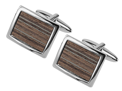 210-10R New Shirt Mens Cufflink with Wood