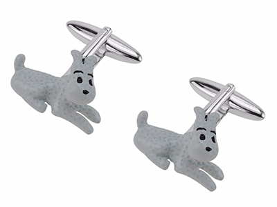 642-6R Special Shirt Dog Enamel Cufflinks