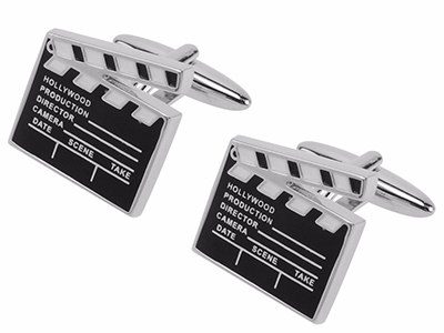 1440-20R Movie Clapperboard Film Cufflinks