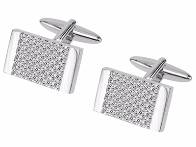 651-7R Cheap Silver Metal Cufflinks