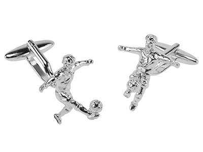 1868-23R Football Player Sport Cufflinks