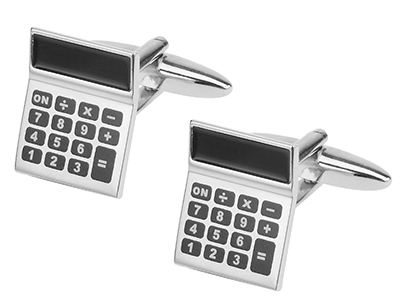 642-9R 3D Calculator Cufflinks Best Brands