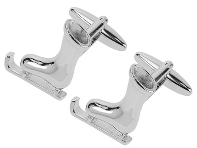 628-6R Fancy Sports Ski Shoe Novelty Cufflinks