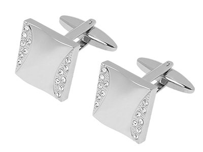 TN-1080R Crystal Cufflinks For Wedding