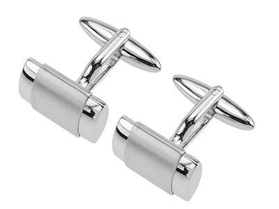 238-21R2 Wrapped Round Metal Bar Cufflinks