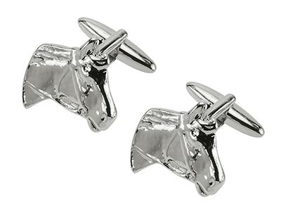 193-22R Horse Head Novelty Animal Cufflinks