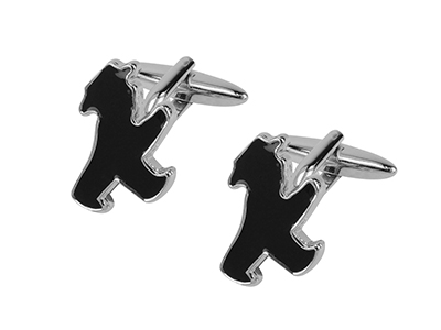 667-3R Unique Black Man Sign Cufflinks