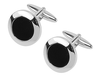 TN-1640 Black Onyx Imitation Cufflinks