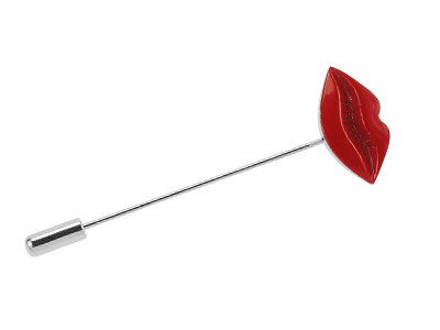 LP52-14R Fashion Designer Red Lips Lapel Pin