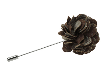 LP4-2R Brown Boutonniere Lapel Flower Pins