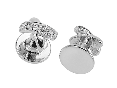 STTN-1502R Crystal Jewelry Cufflinks