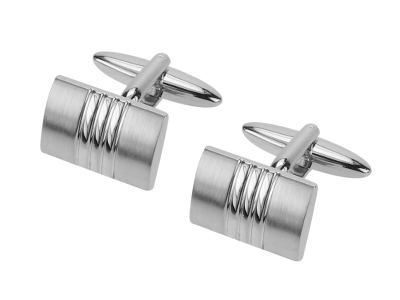 640-3R2 Exquisite Fashion Brass Metal Sliver Cufflink