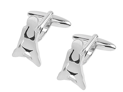 613-15R1 Enamel Sexy Bikini Lady Cufflinks