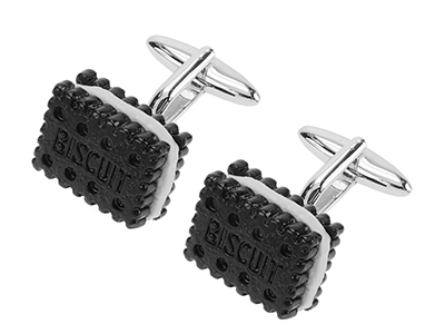 611-20R Lovely Sandwich Biscuit Cufflinks