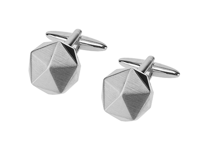 669-18R2 Blanks Silver Cufflinks