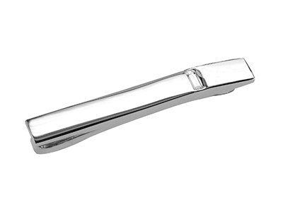 TN-2457R Silver Crystal Shiny Blank Tie Clips