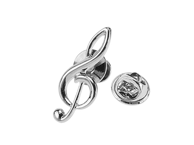 TP58-22R Silver Novelty Gold Music Lapel Pins