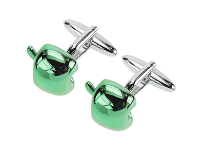 1863-20R Luxury Apple Cufflinks