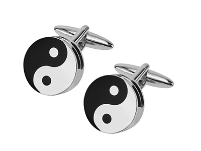 645-20R Silver Novelty Cufflinks