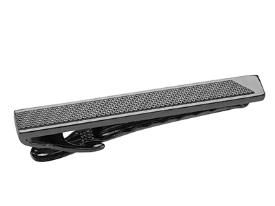 TN-3170GM Gunmetal Diamond Texture Tie Clip