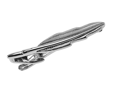 TN-3107R Fashion Unique Feather Tie Clip