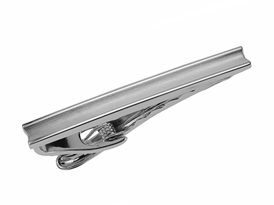 TN-3259R2 Popular 48mm Silver Concave Tie Clip