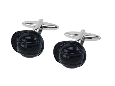 1870-5R Novelty Black Cufflinks