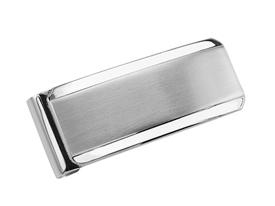 SSM-4R2 Classic Stainless Steel Blank Money Clips
