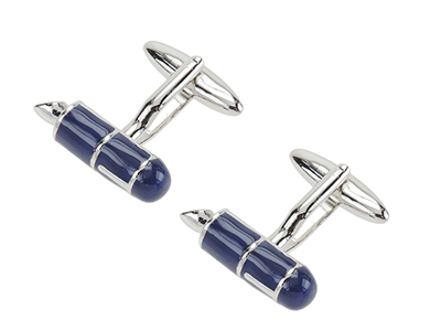 1865-1R Blue Fountain Pen Cufflinks