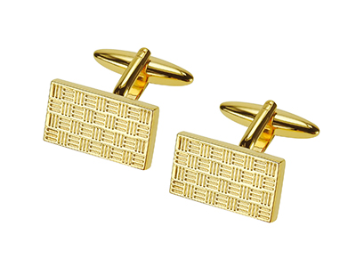 672-19G Gold Plated Elegant Cufflinks