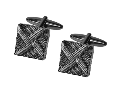 1872-23GM High Quality New Design Black Cufflinks