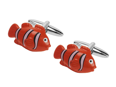 669-9R Clown Fish Ocean Animal Cufflinks