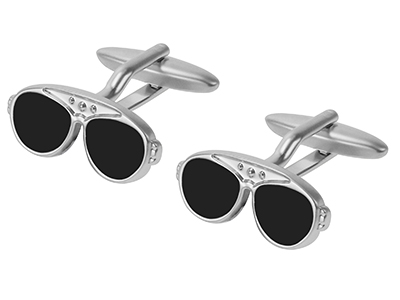 223-23R1 Black Sunglass Cufflinks