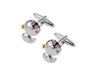 649-18 Cute Duck Cufflink