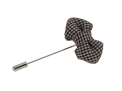LP54-22R Fabric Flower Tie Lapel Pin